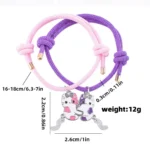 Cute Cartoon Cat BFF Bracelets for 2 Best Friends