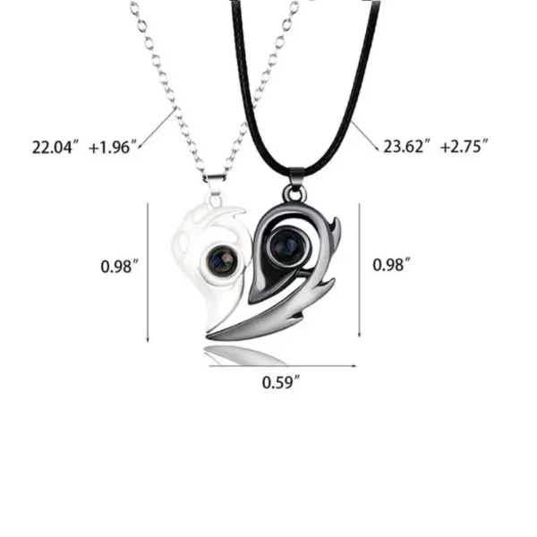 BFF Projection Necklace Set I Love You In 100 Languages