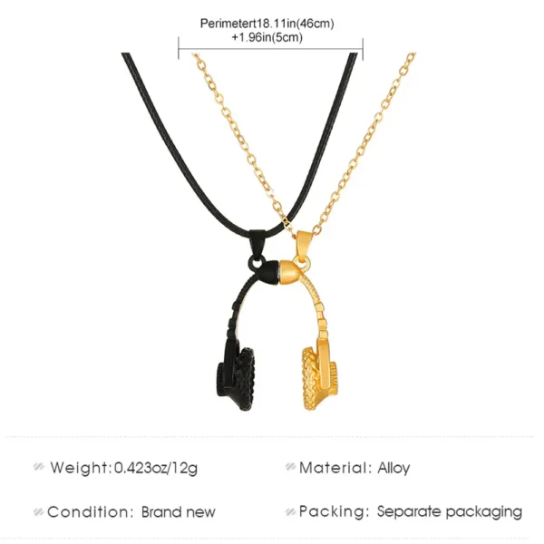 Magnetic Headphone Necklace Set