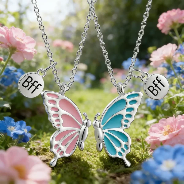Butterfly BFF Friendship Necklaces Aesthetic Friendship Jewelry
