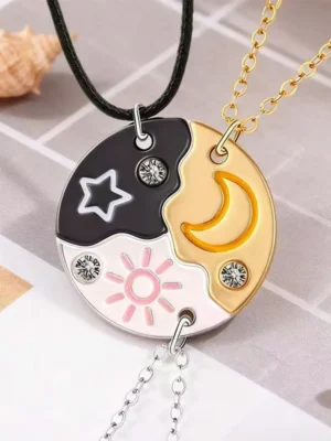 Sun Moon Star BFF Matching Necklaces