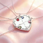 Best Friends Forever BFF Necklaces-3/4 Puzzle Necklace
