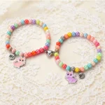 Rainbow Beaded Cat Bracelet for 2 Best Friend
