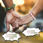 Wicked Matching Bracelet Set Magnetic Heart Charm 2PCS
