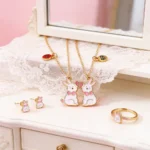 Magnetic BFF Rabbit Necklaces Matching Friendship Jewelry