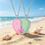 Sun Moon Best Friends Necklaces - 2PCS BFF Friendship Gift