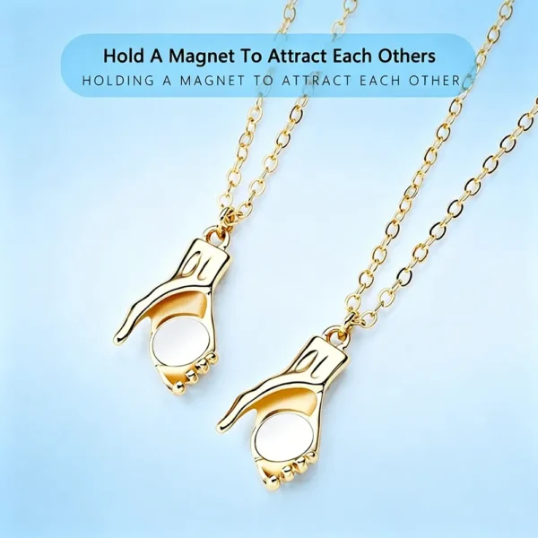 Handshake BFF Matching Necklaces Best Friend Gift