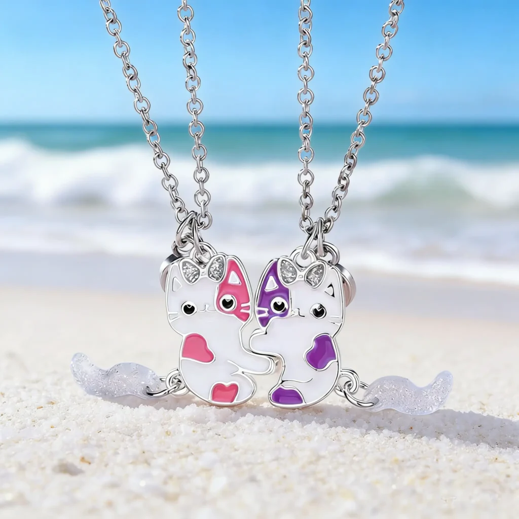 Cute Kitty BFF Necklaces