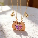 Magnetic Heart BFF Necklace 2Pcs Matching Friendship Jewelry