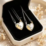 Cute Kitten BFF Necklaces Matching Best Friend Gift