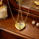 Forever BFF Matching Necklaces Best Friend Pendant Gift 2PCS
