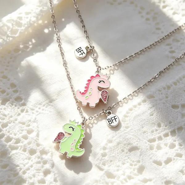 Cute BFF Dinosaur Necklaces - 2PCS Best Friend Forever
