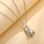 Handshake BFF Matching Necklaces Best Friend Gift