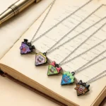 Cute Monster BFF Necklaces|5 Piece Matching Pendant Gift