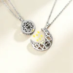100 Languages I Love You -2PCS Sun Moon BFF Necklaces