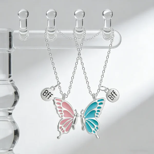 Butterfly BFF Friendship Necklaces Aesthetic Friendship Jewelry