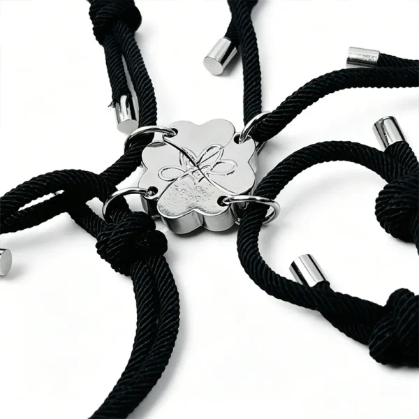 Magnetic Heart BFF Bracelets for 4 Best Friend