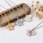 Celestial BFF Puzzle Necklaces-4Pcs Best Friends Gift