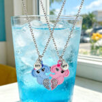 Cute Elephant BFF Necklace 2PCS Friendship Matching Jewelry