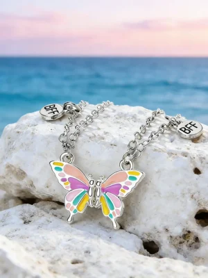 Butterfly BFF Friendship Necklace