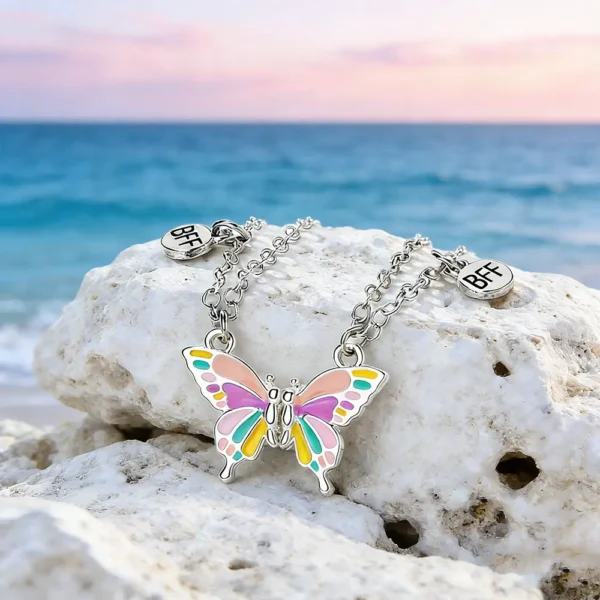 Butterfly BFF Friendship Necklaces Aesthetic Friendship Jewelry