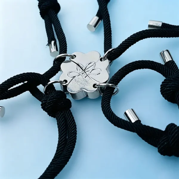 Magnetic Heart BFF Bracelets for 4 Best Friend