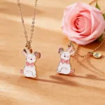 Magnetic BFF Rabbit Necklaces Matching Friendship Jewelry