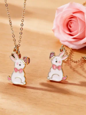 Magnetic BFF Rabbit Necklaces
