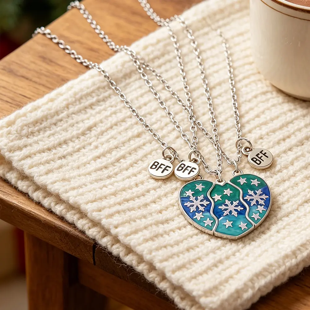 BFF Matching Heart Necklaces