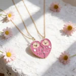Magnetic Heart BFF Necklace 2Pcs Matching Friendship Jewelry