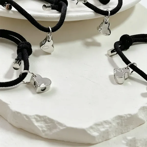 Magnetic Heart BFF Bracelets for 4 Best Friend