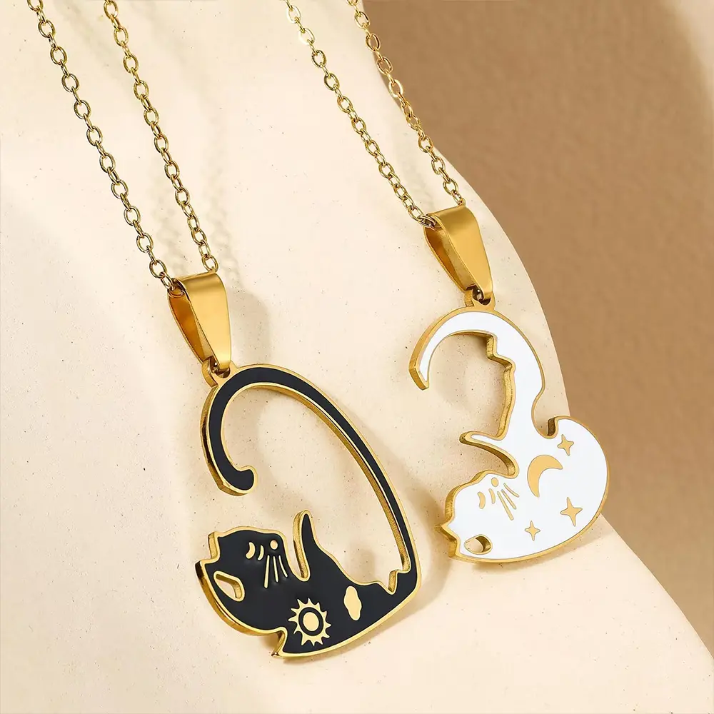 Cat BFF Matching Necklaces