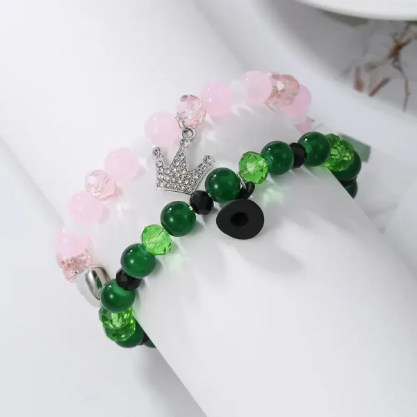 Wicked Matching Bracelet Set Magnetic Heart Charm 2PCS