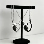Cute Kitten BFF Necklaces Matching Best Friend Gift