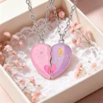 Sun Moon Best Friends Necklaces - 2PCS BFF Friendship Gift
