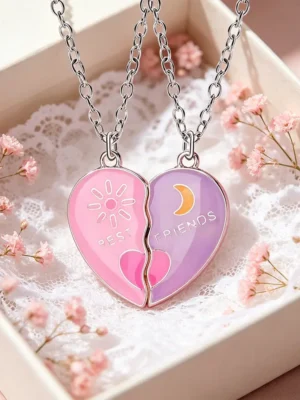 Sun Moon Best Friends Necklaces