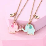 Magnetic Elephant BFF Necklaces - 2 Best Friend Necklaces