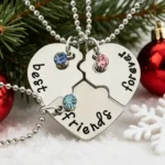 Best Friends Forever BFF Necklaces-3/4 Puzzle Necklace