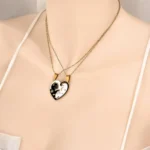 Cat BFF Matching Necklaces Friendship Gift Jewelry