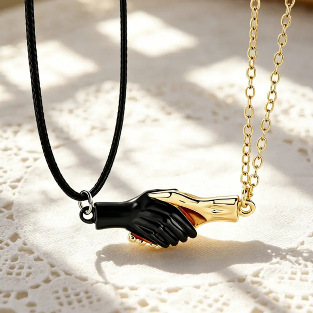 Handshake BFF Matching Necklaces