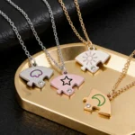 Celestial BFF Puzzle Necklaces-4Pcs Best Friends Gift
