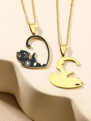 Cat BFF Matching Necklaces