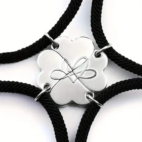 Magnetic Heart BFF Bracelets for 4 Best Friend