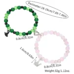 Wicked Matching Bracelet Set Magnetic Heart Charm 2PCS