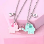 Magnetic Elephant BFF Necklaces - 2 Best Friend Necklaces