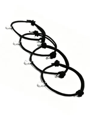 Magnetic Heart BFF Bracelets for 4 Best Friend