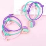 BFF Matching Heart Bracelets for 3 Best Friends