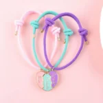BFF Matching Heart Bracelets for 3 Best Friends