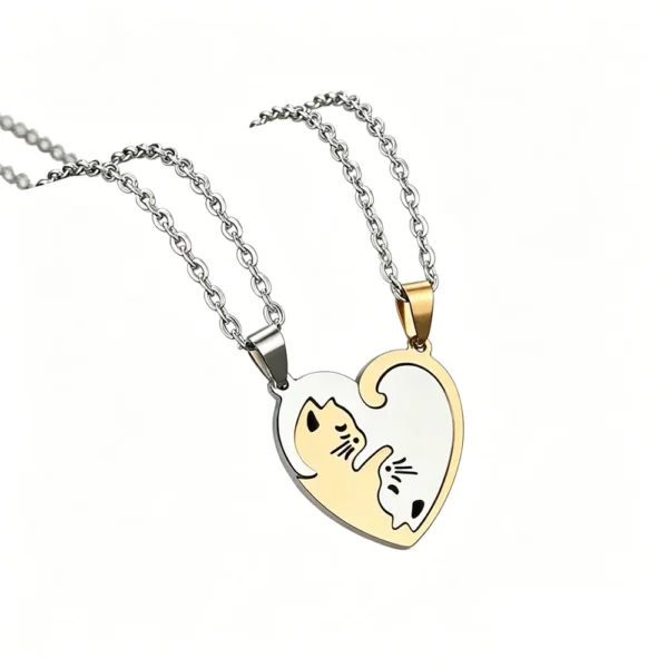 Cute Kitten BFF Necklaces