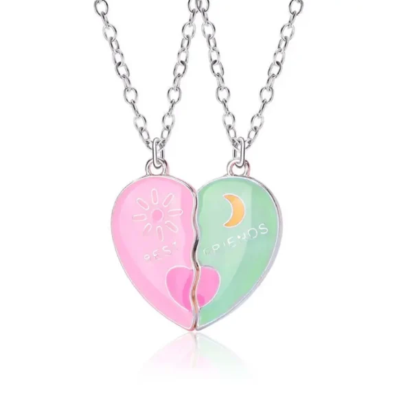 Sun Moon Best Friends Necklaces